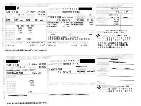 『太陽光発電搭載住宅』電気使用量報告