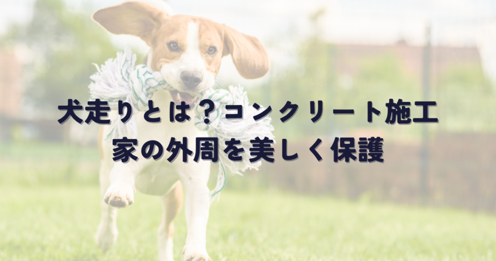 犬走りとは？コンクリート施工で家の外周を美しく保護