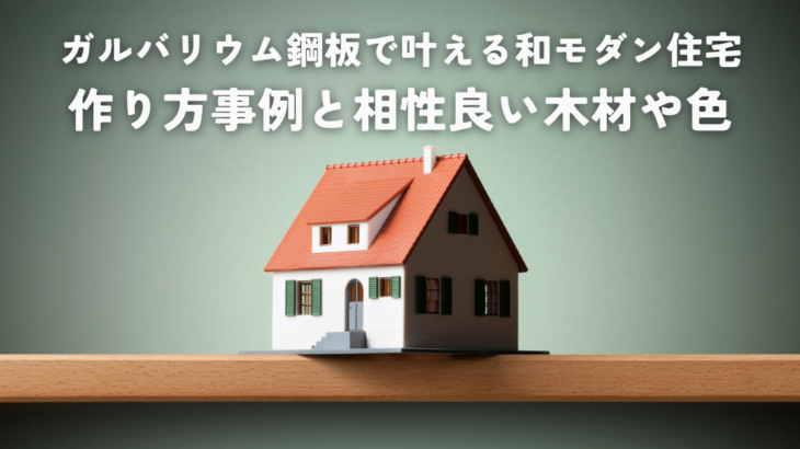 ガルバリウム鋼板で叶える和モダン住宅の作り方事例と相性良い木材や色