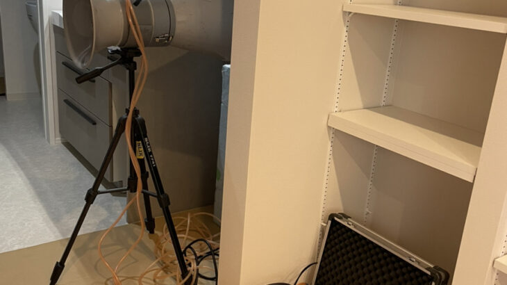 松山市岩崎町のM様邸でC値が0.3を計測しました