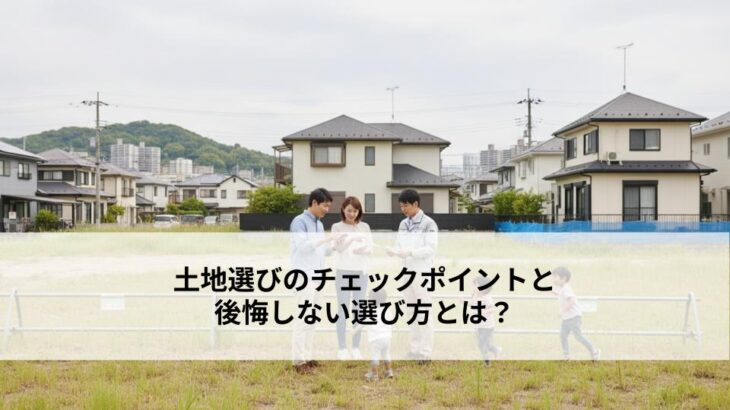 土地選びのチェックポイントと後悔しない選び方とは？