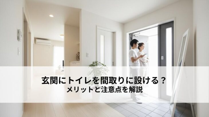 玄関にトイレを間取りに設ける？メリットと注意点を解説