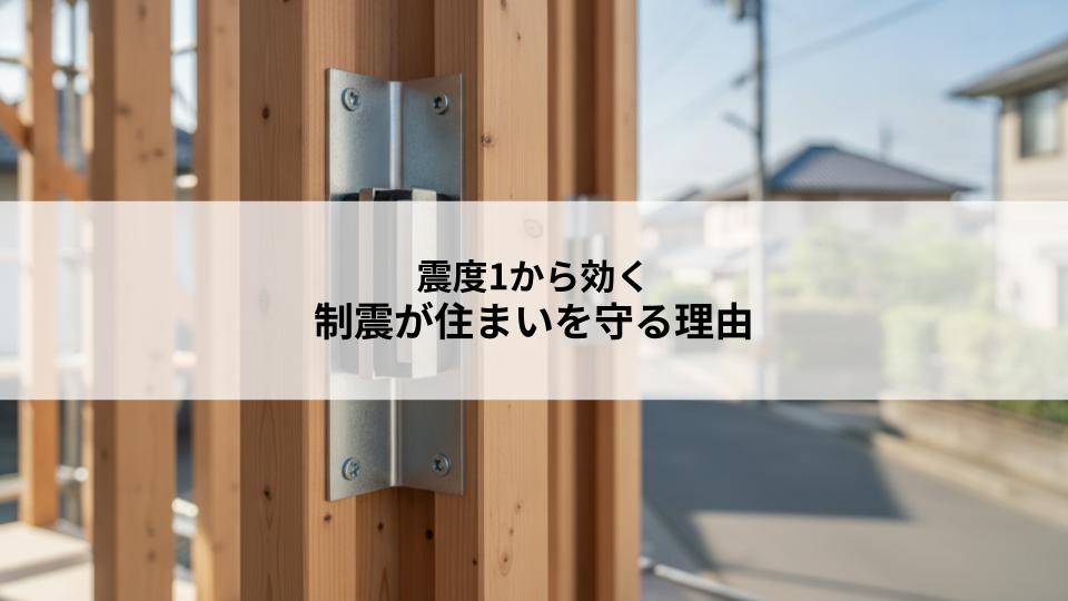 震度1から効く制震が住まいを守る理由