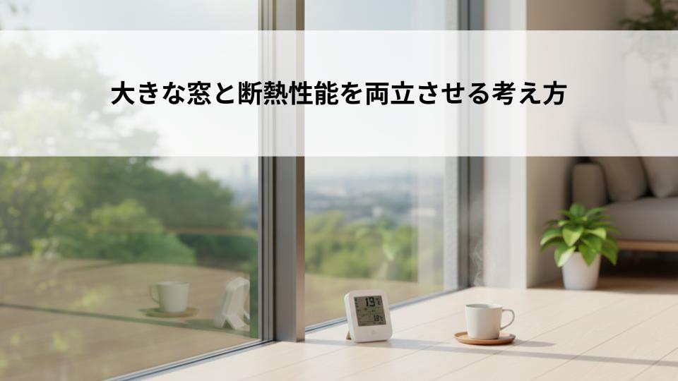 大きな窓と断熱性能を両立させる考え方